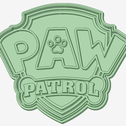 Paw-Patrol-escudo-1_e.png STL file Paw Patrol cookie cutter shield・3D print model to download