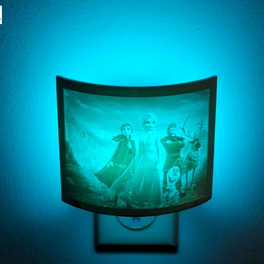 Frozen Night Light - FOR GE COLORED NIGHTLIGHT 3D model