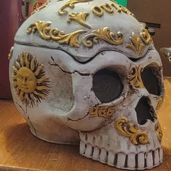 Tazón y Tapa Calavera Ouija. Bombonera de Halloween, decoración