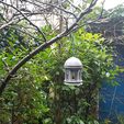 Gazebo Bird Feeder4.jpg Fichier STL Mangeoire à oiseaux style gazebo・Plan pour imprimante 3D à télécharger