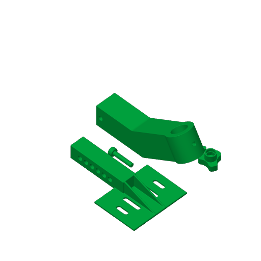 SGT Cockpit Handbrake Mount - STEP, STL & 3MF