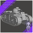 b1.jpg Girls Und Panzer "Mallard" Char B1 Bis  (1:35 scale)