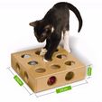 cat toy.jpg Fichier STL gratuit Hide & Seek jouet pour chat :) VERSION 2 / SUPPORT MINIMAL・Plan pour impression 3D à télécharger