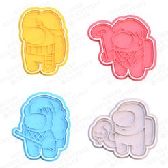1.jpg Harry Potter among us cookie cutter set of 4