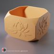 vase-0009-lotus-planter-vase-stl-04.jpg Lotus planter - Vase 0009 - home decor