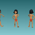 4.png baloo y Bagheera y mowgli del libro de la selva y cuentospin