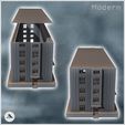 3.jpg Soviet Russian administrative building on platform with central staircase and flat roof (12) - Modern WW2 WW1 World War Diaroma Wargaming RPG Mini Hobby