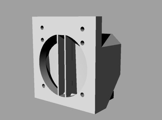 Esxtruder high efficiency cooler for delta printer - 3D model önizlemesi