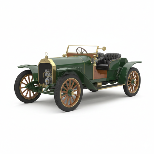 Simplex 50 HP car interior STL, van STL, European supercar STL, 1:12 car STL, 1980s sports car STL, car display model, concept car STL, Le Mans car STL, post apocalyptic car STL, tuned car STL, drag muscle car STL, car workshop STL, split parts car STL, A