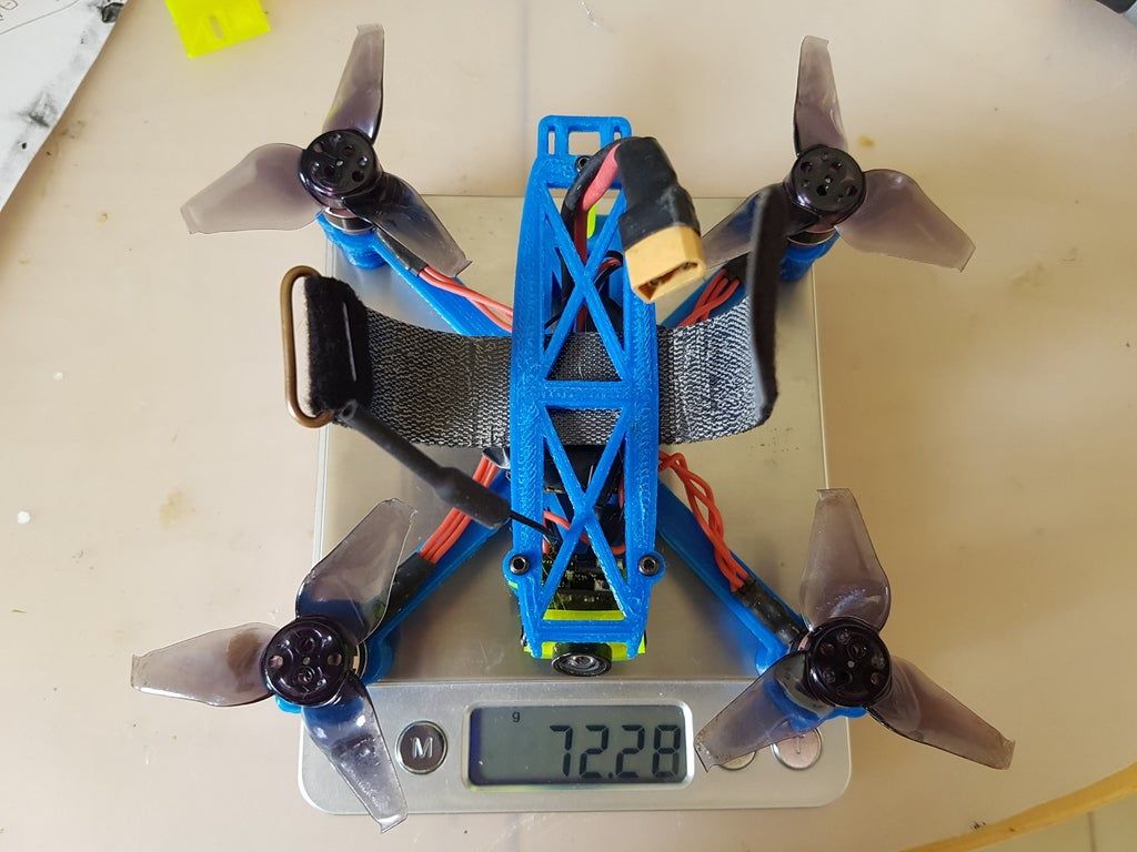 2bbbc4a31f48573b5f7260abf6392d70_display_large.jpg Download free STL file SPDVL124 - 2.5" Racing / Freestyle Micro Quad Frame • 3D printable object, Gophy