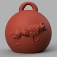 loup 3 .png wolf Christmas ball