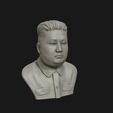 11.jpg 3D Sculpture of Kim Jong un 3D print model