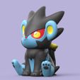 Luxray02.jpg POKEMON - CHIBI LUXRAY (EASY PRINT NO SUPPORT)