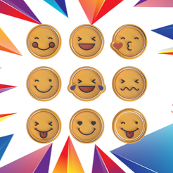 PCX3DISEÑOS-Smile-1.png SET 9 CALLET CUTTERS Smile