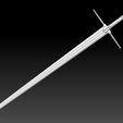 Preview04.jpg Geralt Steel Sword -The Witcher 3 Version 3D print model