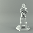 2rogue2 render.png ELF ROGUE FEMALE CHARACTER GAME FIGURES 3D print model