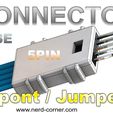 www.nerd-c Free 3D file Connector housing Dupont 5Pin・3D print design to download