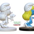 Smurfette-pose-1-2.jpg The Smurfs 3D Model - Smurfette fan art printable model