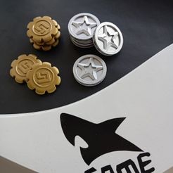 Zenless Zone Zero Currency Denny coin and Gear coin. Video game, props, cosplay