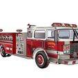 11.jpg TRUCK FIRE CAR FIRE FIREFIGHTER FIELD COUNTRYSIDE WITH LADDER HOSE WHEEL TIRE COMBAT WAR FIREMAN