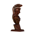 Spartan-Bust-left.png Busto de guerreiro espartano abstrato