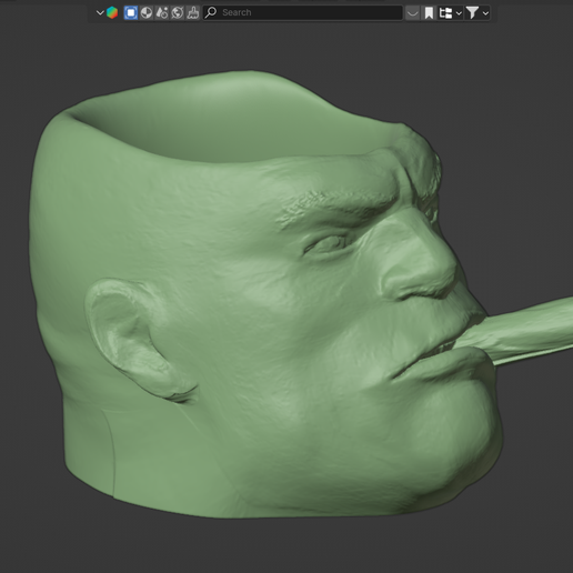 Kingpin, Wilson Fisk Pot Plant / vase for 3d printing, 3d printablea 3D model