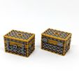Robagon_SquareWoodenChest_MMU.jpg Square Strapped Treasure Chest - Multimaterial