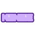 Kenzie_Base.stl Customizable Light Up LED Text Sign