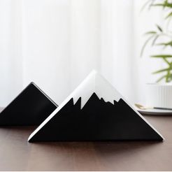 Sin-título.jpg STL file Snowy mountain napkin ring・3D printer design to download
