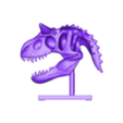 06972fa488c018ed915d349537001f54.stl Carnotaurus Skull in Base