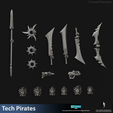 TechPirates_CursedHowlers_Weapons_Heads.png Cursed Howlers + hero variants - Tech Pirates - 28mm