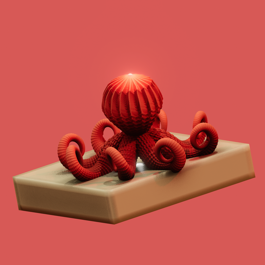 OBJ file Octopus 🐙 ・3D printing idea to download・Cults