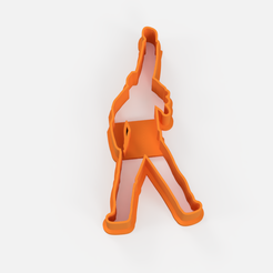 cortante queen 1 imagen.png 3D-Datei Queen Freddie Mercury Ausstecher - Ausstecher Keksausstecher・Modell zum Herunterladen und 3D-Drucken