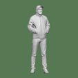 DOWNSIZEMINIS_man_baseball282a.jpg MAN STANDING POSE WITH BASEBALL CAP FOR DIORAMA PEOPLE CHARACTER