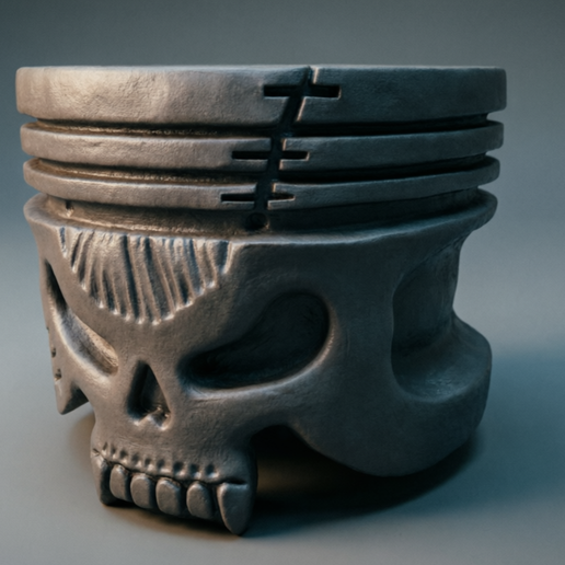 Forklift cap, piston