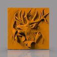 untitled.108.jpg Deer 3D STL Model for CNC Router, Artcam, Vetric, Engraver, Relief, Carving, Cut 3D, Stl File For Cnc Router, Wall Decor
