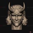 02.jpg Loki Head - Tom Hiddleston - Loki TV series 2021 - High Quality 3D print model