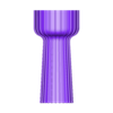 Vase Hyazinthe_few_ripple.STL Ripped Vase Hyazinthe modern Design 2023