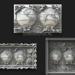 1.jpg Archivo 3D Modelo 3D Archivo STL para CNC Router Laser & 3D Printer World Map Pack・Objeto de impresión 3D para descargar