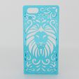 Tribal-Lion-Iphone.jpg Tribal Lion Floral Iphone Case 4 4s