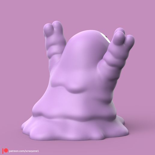 Grimer03.jpg POKEMON - GRIMER (EASY PRINT NO SUPPORT)