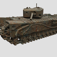 3.png Destroyed Tank Churchill MK.III (UK, WW2)