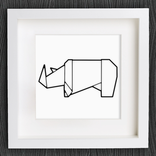 Customizable Origami Rhino