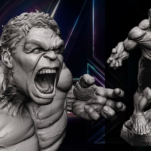 🦸 Wicked Marvel Hulk (Avengers Diorama) Sculpture: Tested