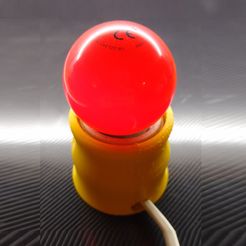 IMG_20200719_221720393.jpg STL file Super-Mini Bedside Lamp - No support - Velador - Lamp - Lampara - Lampara・3D printing model to download