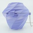 lilac-geometric-purse.jpg Geometric Purse with Built-in Cardholder