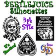 Beetlejuice-Silhos-IMG.jpg Beetlejuice 3D Silhouettes Handbook for the Recently Deceased Ouija