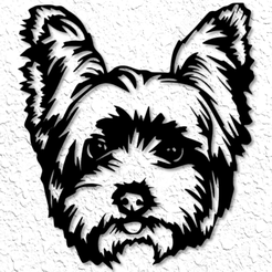 project_20230217_1914276-01.png Fichier STL Yorkshire terrier wall art yorkie wall decor dog wall art・Plan pour imprimante 3D à télécharger