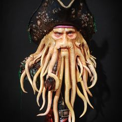 DJ 01.jpg STL file Davy Jones Bust・3D printing model to download