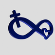 Shapr-Image-2023-06-14-145616.png Infinity sign, heart and cross, Christian marriage symbol, Jesus Forever Love, infinity heart, forever together, everlasting eternal divine love